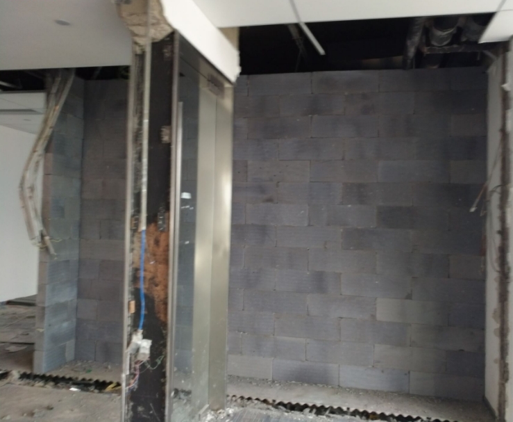 贵阳隔墙施工进行中